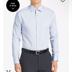 NWT Calvin Klein Men's Light Blue Dress Shirt